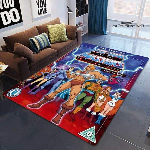 Anime Universe Master HE-MAN Teppich für Kinder und Wohnzimmer, Mehrfarbig, B/T: 90 x 60 cm - Bild 1