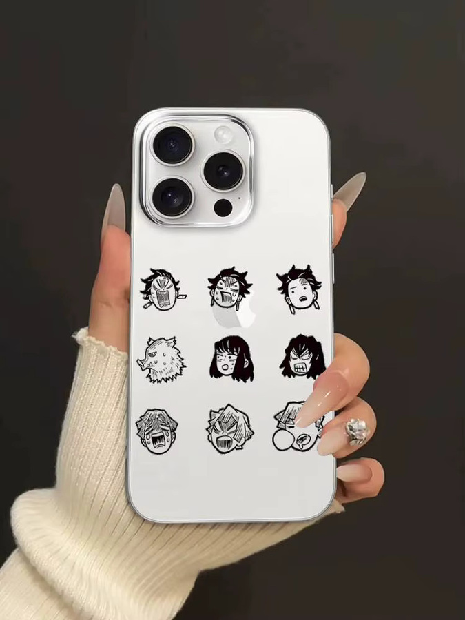 Stoßfeste transparente Handyhülle mit Tanjiro, Zenitsu und Inosuke Design für iPhone 17 16 15 14 13 12 11 Pro Max Plus - Bild 4