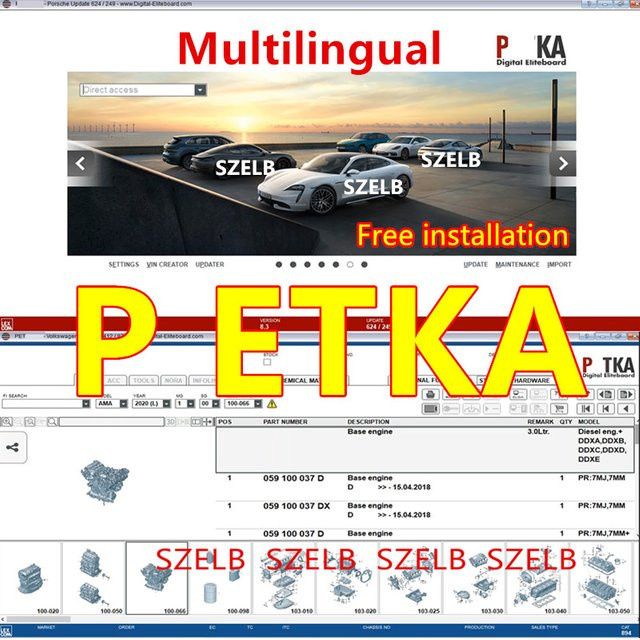 PETKA Software Autoreparaturkatalog für Audi, VW, Seat, Skoda und Dacia in Mehrsprachigkeit - Bild 1