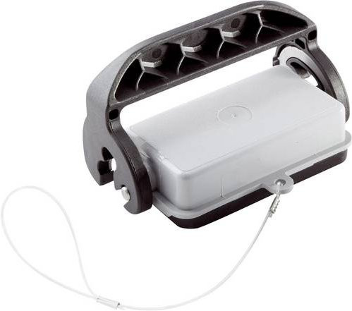 LAPP Schutzdeckel mit 4 Bolzen für Tüllengehäuse und Fangschnur mit Öse Serie H-B 10, Weiß, 10 Stück - Bild 1