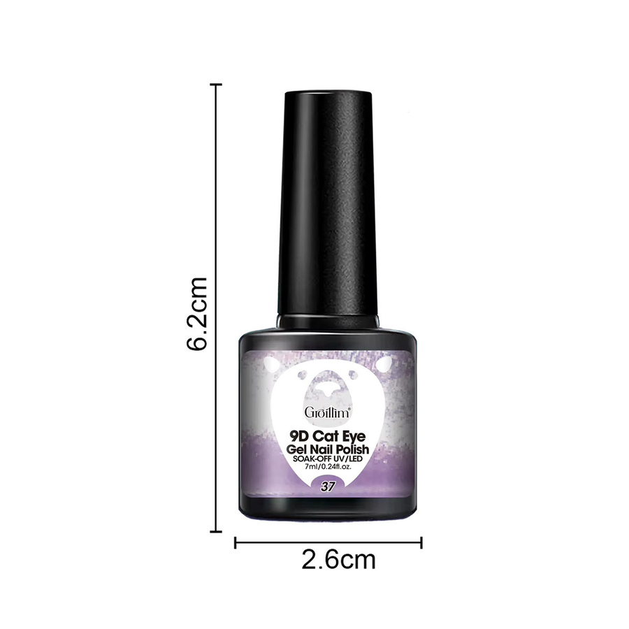 Groillim Kristall-Katzenaugen-Gel-Nagellack, Himmelblau, Glänzend - Bild 2
