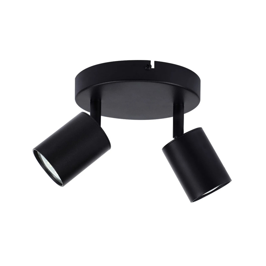 NETTLIFE Deckenstrahler aus Metall in Schwarz, moderner LED-Zylinder mit verstellbarem GU10-Leuchtmittel - Bild 2