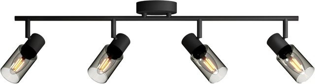 Philips Hue Spot Palms Deckenleuchte 4-flammig Schwarz mit Glas und Metall, verstellbar, E14 - Bild 1