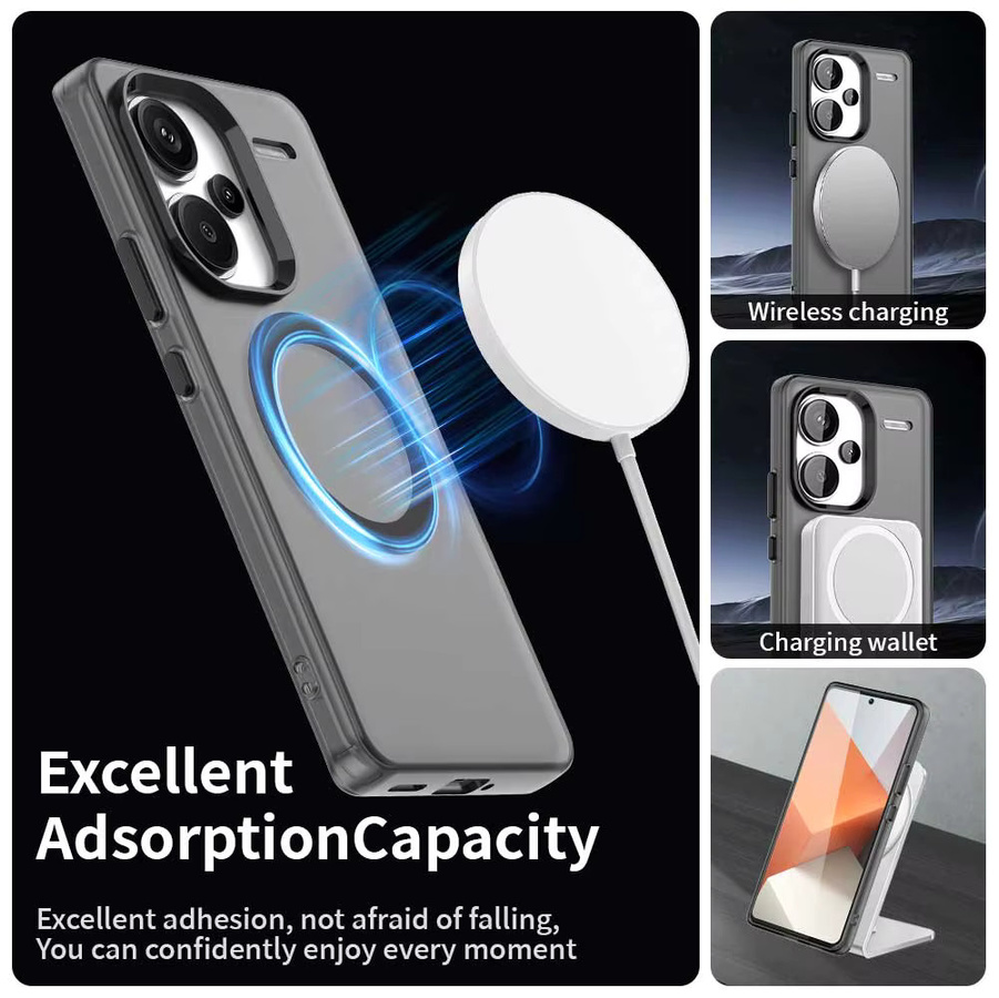 Magnetische kabellose Schutzhülle für Xiaomi Redmi Note 13 12 Pro 14C 13C A3 A5 in Candy Farben - Bild 3