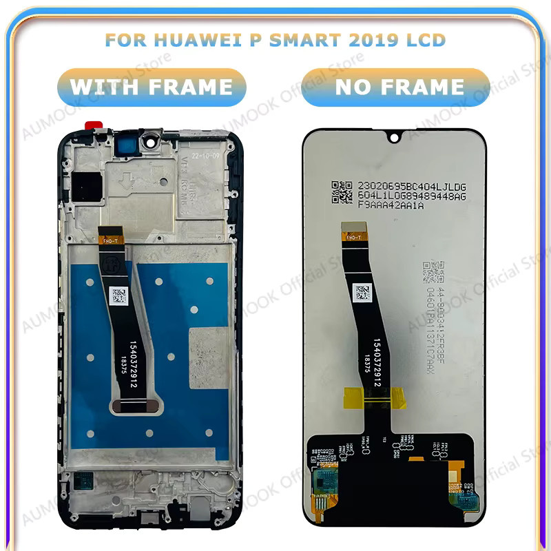 Huawei P Smart 2019 LCD Display Touchscreen Digitizer mit Rahmen in Schwarz für POT-LX1 und POT-LX3 zur Reparatur - Bild 5