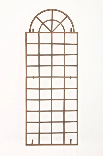 DELUKE Rankgitter GUNNAR Rankhilfe aus Metall in Antik-Braun, B: 70 cm, T: 1 cm, H: 180 cm - Bild 1