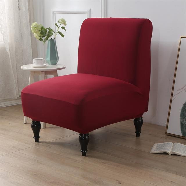 Ärmelloser Stretch-Stuhlbezug von Your Warm Home in Rot für Sessel und Einzelsofas im skandinavischen Design - Bild 1
