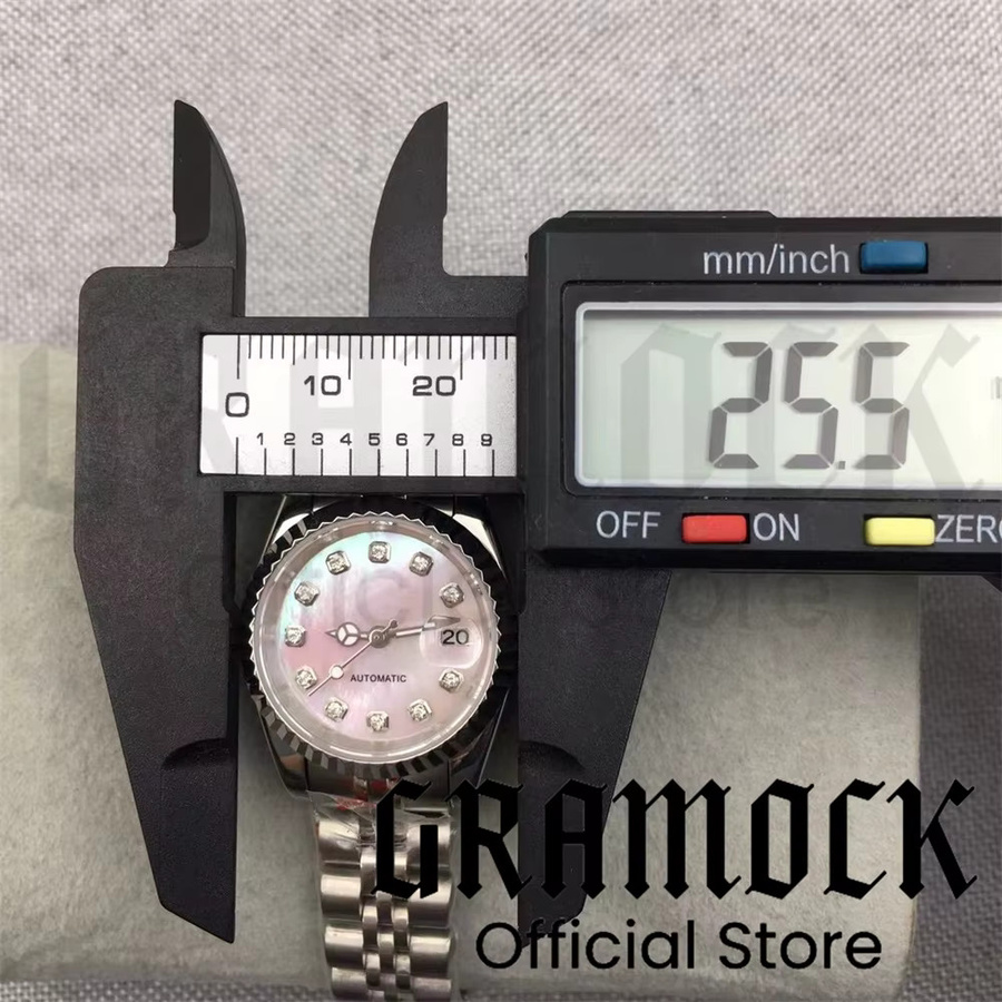 Gramock Armbanduhr, Automatik, Edelstahl, 26 mm, Diamant, Damen - Bild 2