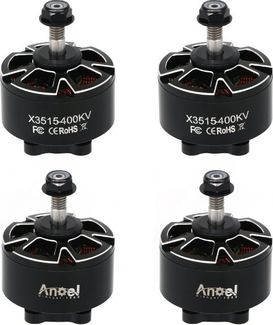 uangel 4er-Set Bürstenlose Motoren für Outrun Ner Multi-Rotor Quadcopter und RC FPV Drohnen, Farbe: Schwarz - Bild 1