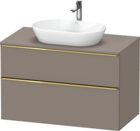 Duravit Waschtischunterschrank D-Neo in Grau Matt, Breite: 100 cm, Tiefe: 55 cm - Bild 1