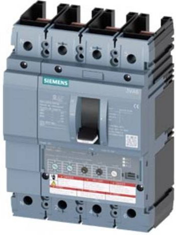 Siemens 3VA6210-5HM41-0AA0 Leistungsschalter in Grau mit einem Einstellbereich von 40 - 100A und einer maximalen Schaltspannung von 600 V/AC - Bild 1