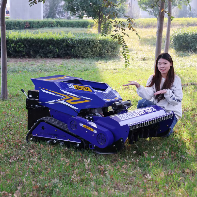 AIWEIYA RC-Rasenmäher Blau – Selbstfahrender All-Terrain Zero-Turn Mäherroboter für Erwachsene - Bild 2
