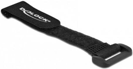 Delock Klettkabelbinder Schwarz 3er-Set L: 280 mm, B: 38 mm - Bild 1