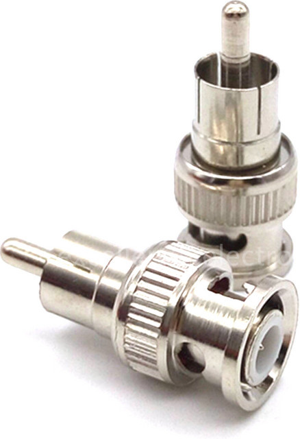 BNC auf RCA Adapter Set in Silber für CCTV Überwachungskameras - Bild 1