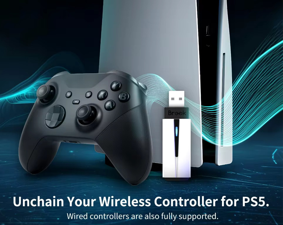 Brook Wingman P5 Unchain kabelloser Bluetooth Controller für PlayStation 5 - Bild 2
