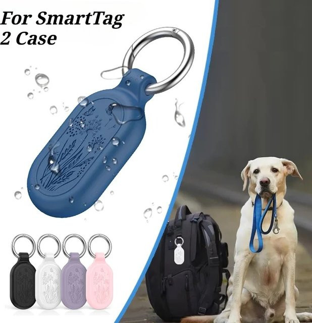 Samsung SmartTag 2 Schutzhülle aus weichem Silikon in Lila - Bild 1