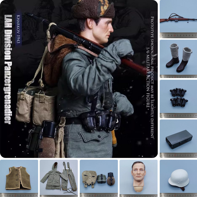 UJINDOU Soldat Puppe Zubehör, Maßstab 1/6, Bunt / Mehrfarbig - Bild 1