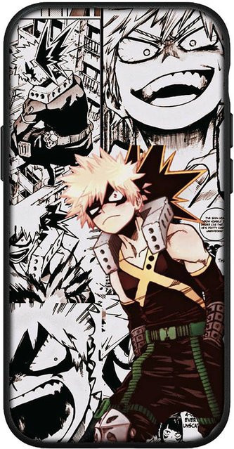 MINISO Handyhülle My Hero Academia Comics Design in Himmelblau für Samsung Galaxy, iPhone, Xiaomi Redmi und OPPO - Bild 1