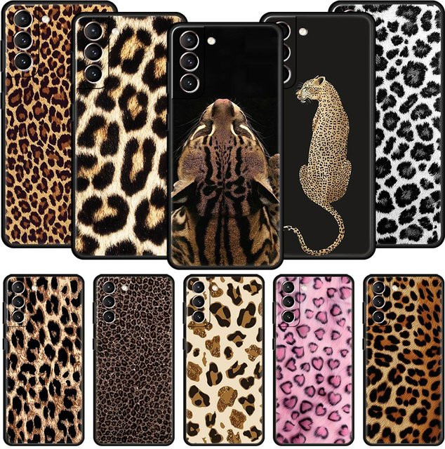 Samsung Galaxy Smartphone Schutzhülle aus weichem TPU mit Tiger Leopard Print in Multicolour - Bild 1
