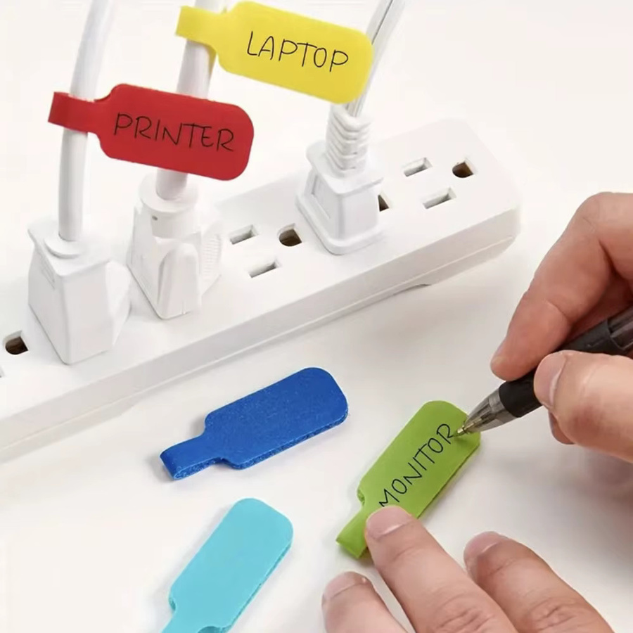 Bunte beschreibbare Kabelbinder aus Kunststoff zur Organisation und Identifikation von Kabeln in Multicolor - Bild 4
