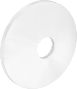 Hansgrohe Verlängerungsrosette aus Metall in Mattweiß mit Durchmesser: 9 cm - Bild 1