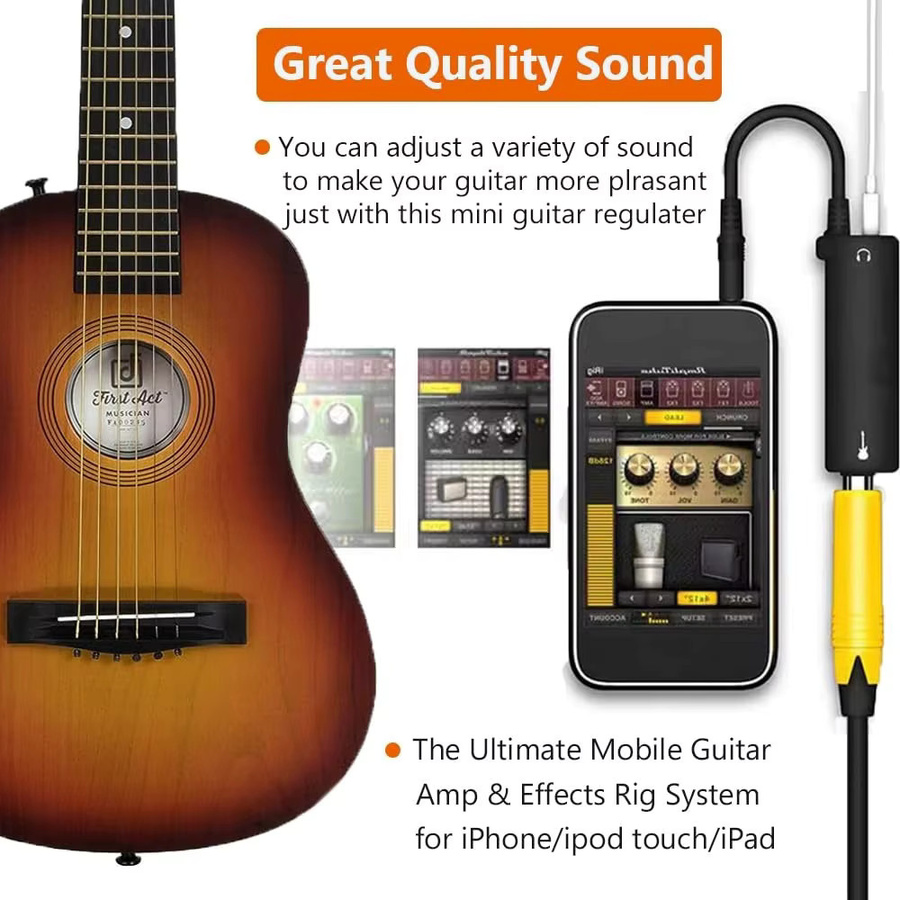 2 Stück iRig Gitarren-Interface Konverter Adapter in Schwarz für Smartphone und Gitarren-Audio-Interface - Bild 2