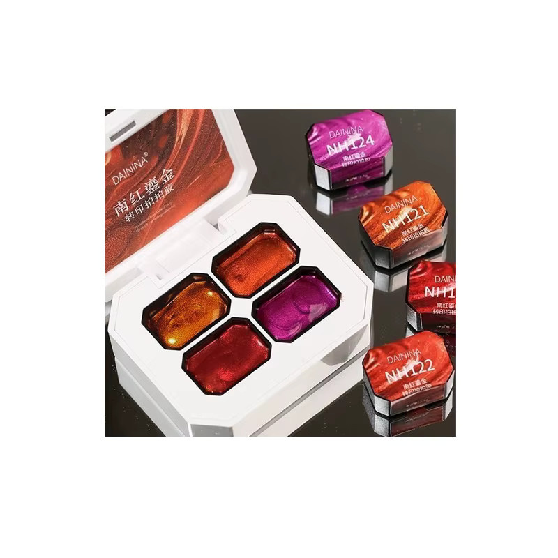 NAILCO Gel-Lack, 4-Farben-Gradient-Gel, Metallic, Unisex - Bild 2