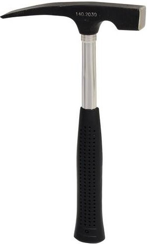 KS Tools Maurerhammer in Schwarz mit Stahlkopf und Kunststoffgriff, Gewicht: 800g - Bild 1