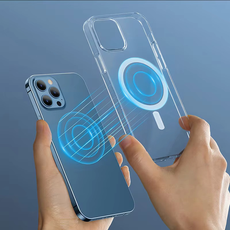 Panbon Magnetische Stoßfeste Schutzhülle für iPhone 11 bis iPhone 16 Pro Max, Matt und Transparent, Kompatibel mit MagSafe Wireless Charging - Bild 2