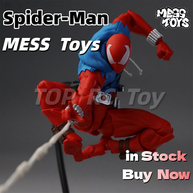 Original Mess Toys Scarlet Spider-Man Actionfigur, Marvel, Einzelfigur - Bild 1