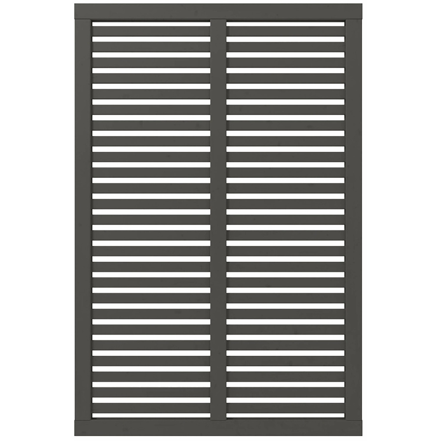 Plus Sichtschutzzaun Harmoni aus Nadelholz in Umbragrau, semi-transparent, B: 120 cm, H: 180 cm - Bild 2