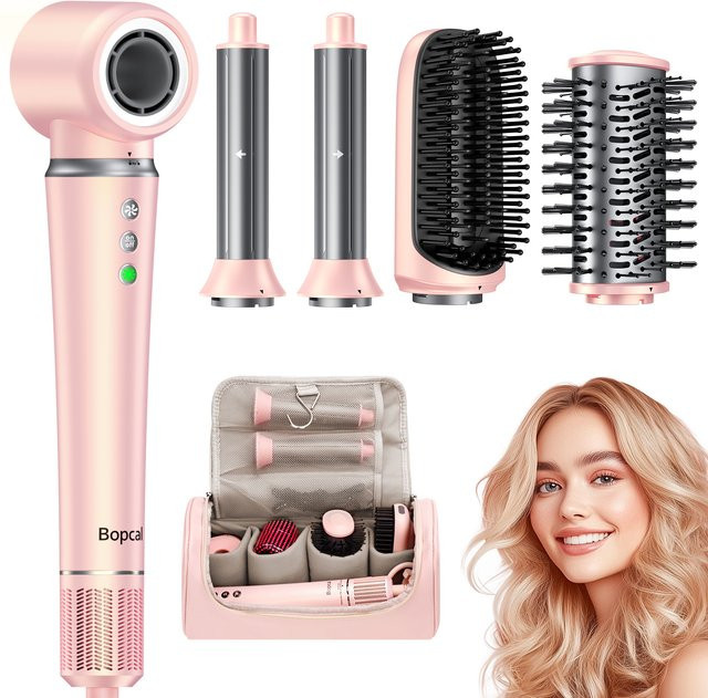 BOPCAL 5-in-1 Haartrockner-Set, pink - Bild 1