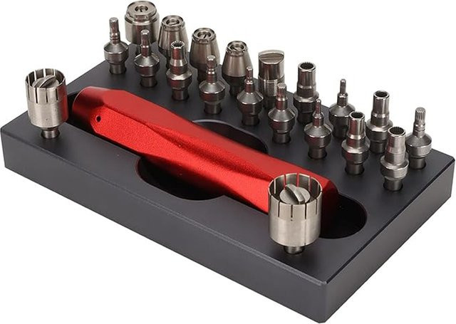 Werkzeug zum Entfernen von Uhrenkronenrohren, Edelstahl, Schwarz, Unisex - Bild 1