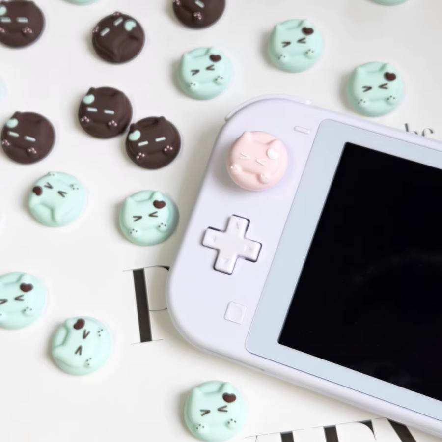Silikon-Griffkappen für Nintendo Switch, Switch Lite und Switch OLED sowie PS5 Controller, analoge Daumengriffkappen in Multicolour - Bild 2