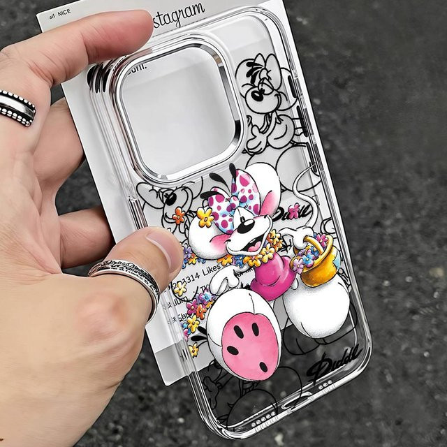 Samsung Handyhülle mit Cartoon Diddls Mäuse Motiv für Galaxy A57 A56 A36 A26 A55 A35 A16 A54 A34 A25 A24 A15 A14 A73 A53 A33 4G 5G in Transparent - Bild 1