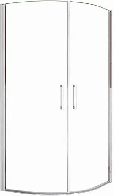 Duschparadies Runddusche Typ PHX Viertelkreis Duschkabine mit 6mm Nano Glas in Transparent, B/T/H: 90 x 90 x 195 cm - Bild 1