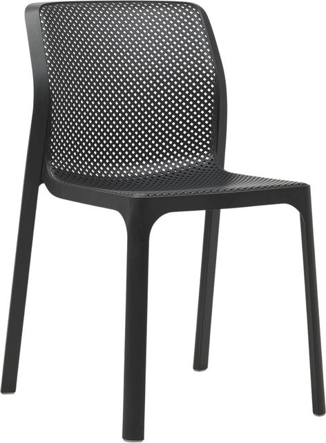Nardi Bit Stuhl in Schwarz aus Kunststoff für Garten, Balkon und Terrasse - Bild 1