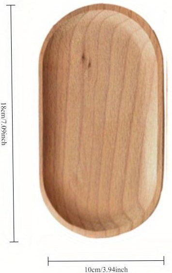 Ovales japanisches Holztablett von SZwatch als Aufbewahrungs- und Seifenablage - Bild 1