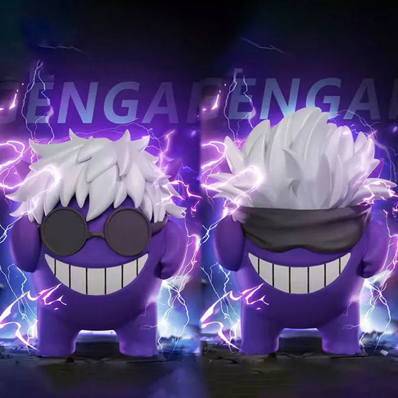 Bandai Pokemon Gengar Anime Figur in Lila, PVC Statue als Sammlerstück und Modellspielzeug, Höhe: 8 cm - Bild 1