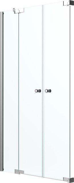 Dusch-Pendeltür Tardis Brava Frame in Nische, Chrom, Transparent, B: 120 cm, H: 200 cm, DIN L - Bild 1