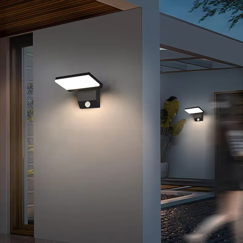 Pumous 18W LED Außenwandleuchte mit Bewegungsmelder, drehbar und wasserdicht für Garten, Balkon und Außenbereich - Bild 3