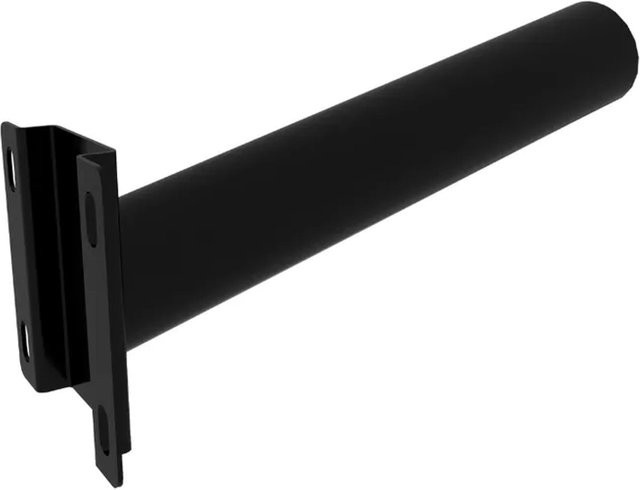 ENOVALITE Wandhalterung für Straßenleuchten als Montagearm und Adapter für Außenleuchten aus Eisen in Schwarz für Ø60mm Lampenmasten - Bild 1
