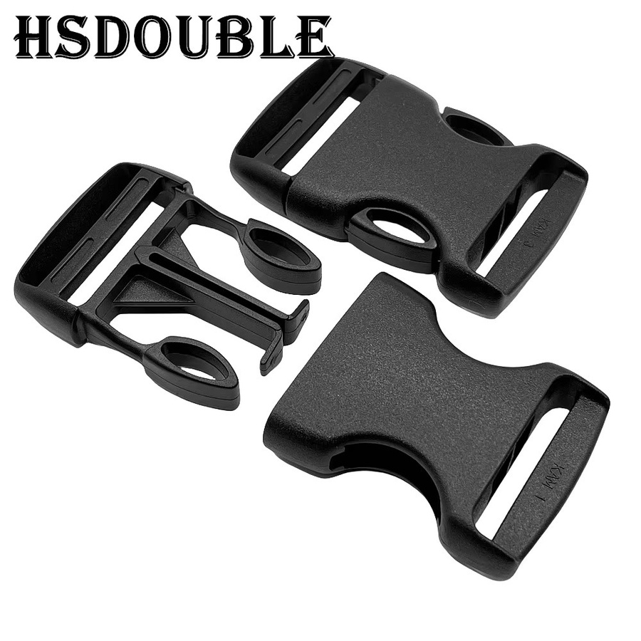 HSDOUBLE Kunststoffschnalle Schwarz, 2er Packung, Gewölbt und innen abnehmbar für Rucksackgurte und Outdoor-Sport, erhältlich in 20mm, 25mm, 32mm, 38mm und 50mm - Bild 3