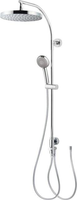Breuer Duscharmatur Aquamaxx 320 in Chrom mit runder Kopfbrause und Handbrause inklusive Massagefunktion und Anti-Limescale-Beschichtung - Bild 1