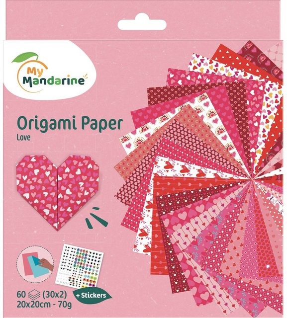Avenue Mandarine Faltpapier-Sortiment Paper Love in Pink und Multicolour - Bild 1