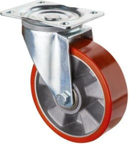 BS Transportrolle aus Aluminium in Rot (LM400.B90.150) - Bild 1