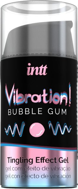intt Stimulationsgel Vibration! Bubble Gum, Unisex - Bild 1