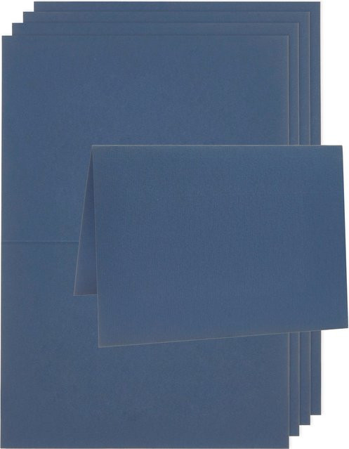 Rico Design Paper Poetry Luxury Karten A5 Marineblau - Bild 1