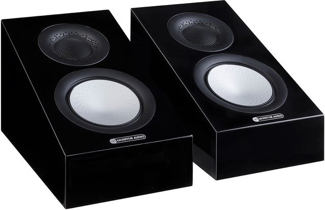 Monitor Audio Silver AMS 7G Dolby Atmos Zusatzlautsprecher Schwarz Hochglanz Paar - Bild 1