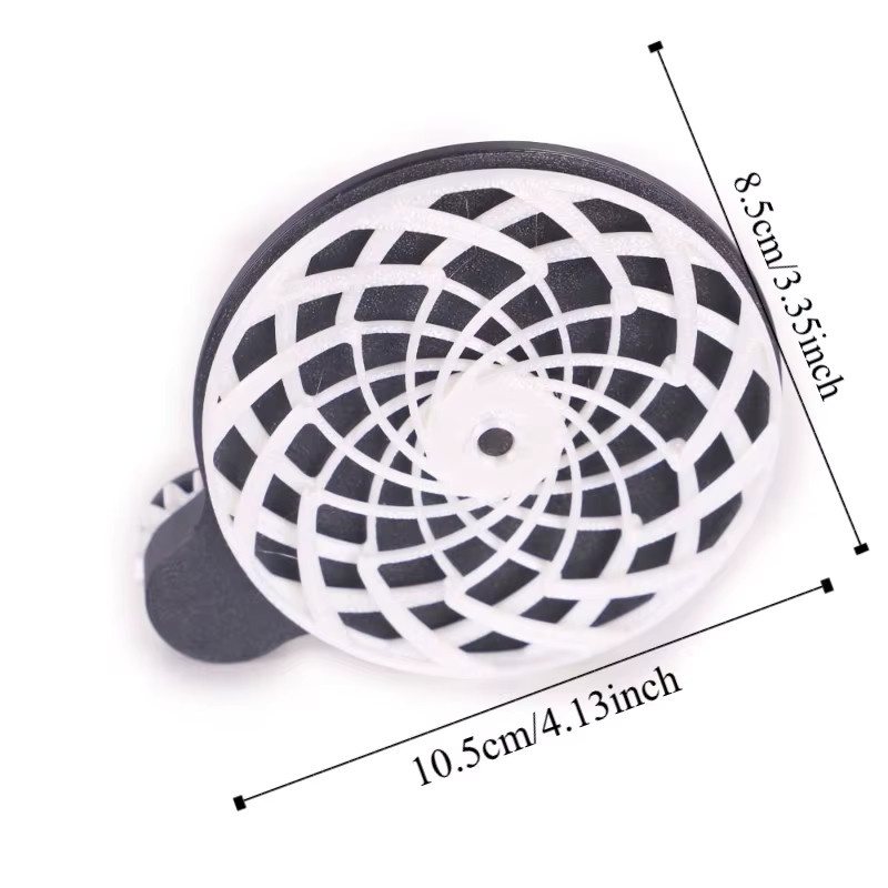 soulbao 3D-gedrucktes Spirale Stressabbau-Spielzeug, Schwarz-Weiß, dynamische Hypnose - Bild 4